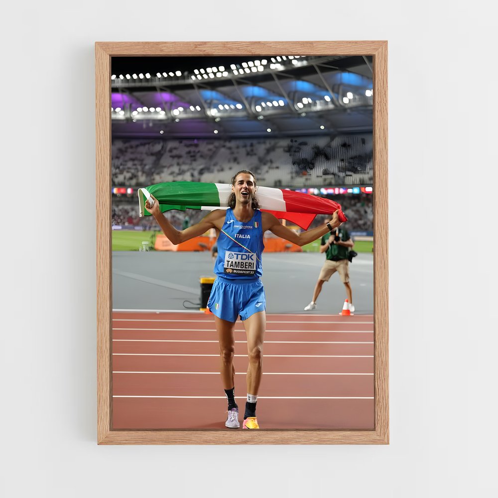 Poster Gianmarco tamberi – affiche Athlétisme (vue 4)